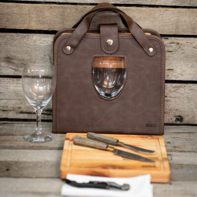 Set de Asado Open Glass C/ Cubiertos Artesanales