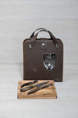 Set de Asado Open Glass C/ Cubiertos Artesanales